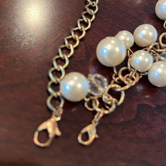 Statement necklace & bracelet set  faux pearls and beads set custom jewelry - Picture 11 of 16